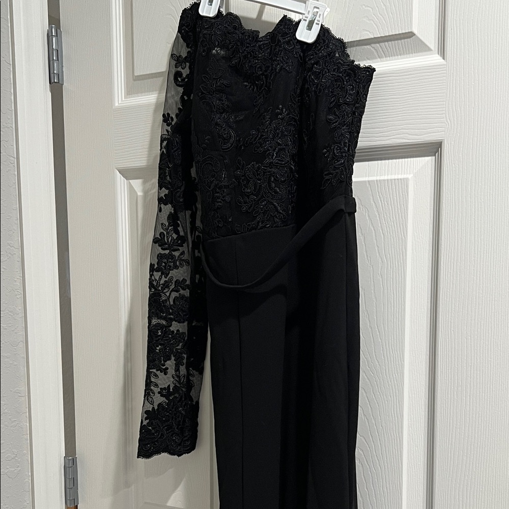 Fashion Nova Black One Shoulder Dress